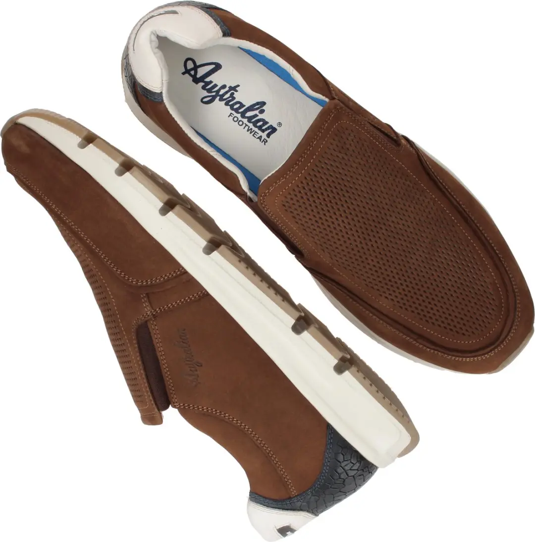Australian Eagle Instappers Cognac Nubuck - Maat 40