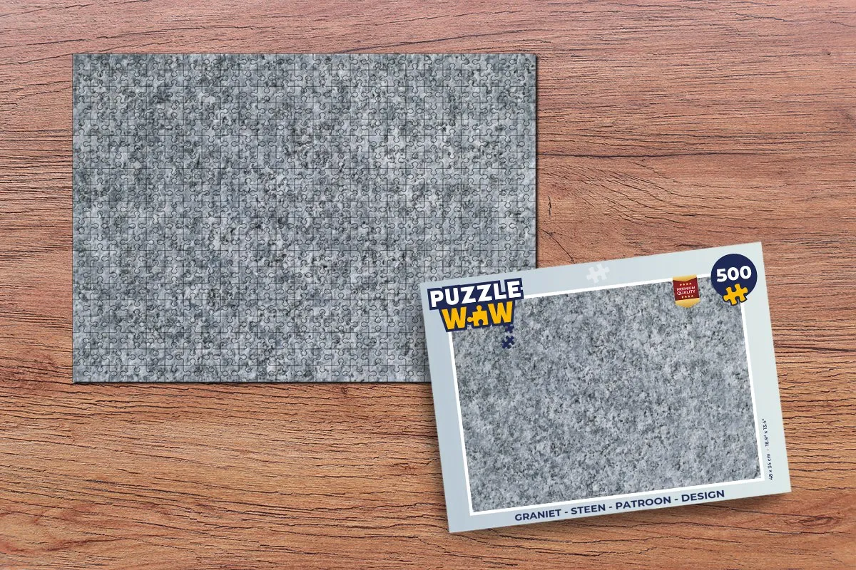 PuzzleWow Graniet Legpuzzel 500 Stuks - Multicolor