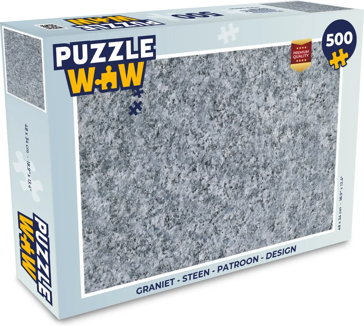 PuzzleWow Graniet Legpuzzel 500 Stuks