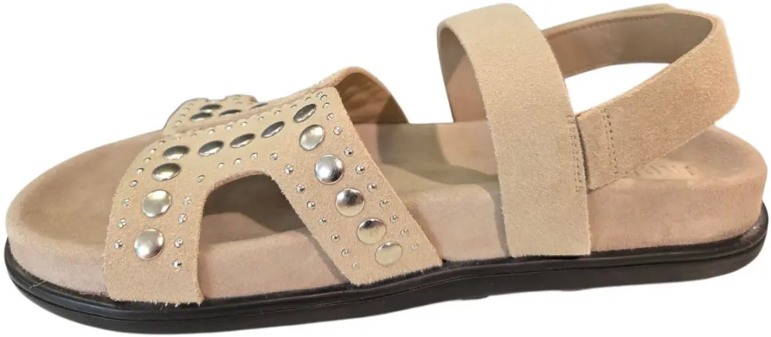 Maruti Elora Suede Sandalen - Beige - Maat 40