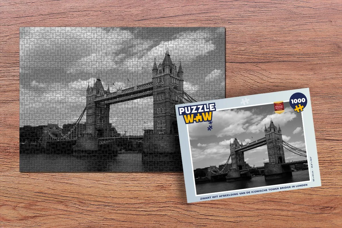 PuzzleWow Tower Bridge Legpuzzel 1000 Stuks - Multicolor