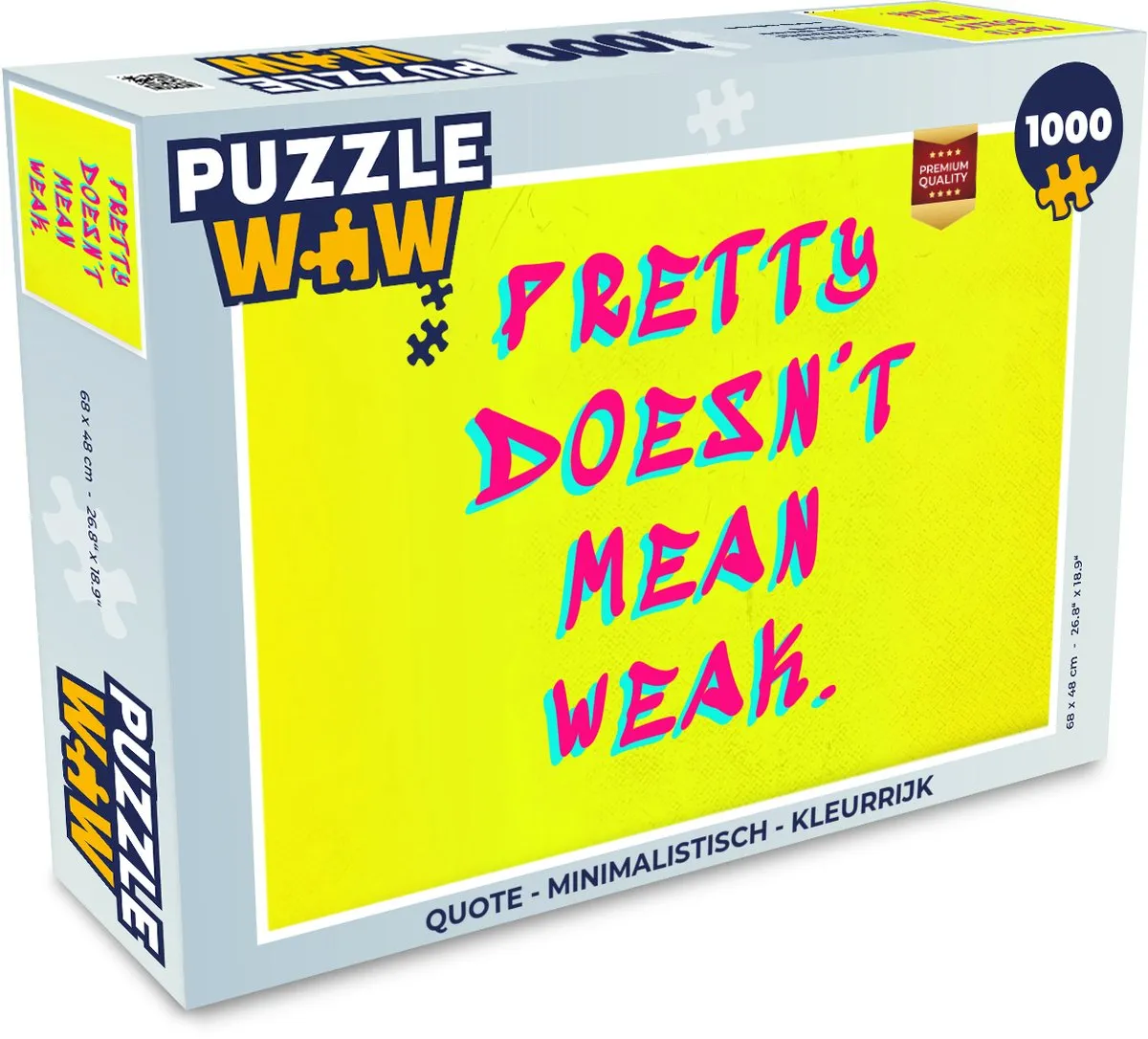 PuzzleWow Quote Legpuzzel 1000 Stuks