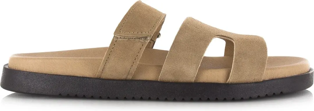 Steve Madden Missile-E Sand Suede Platte Sandalen 39 - afbeelding 2 van 6