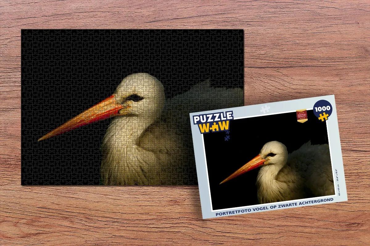 PuzzleWow Vogel - Snavel - Veren Legpuzzel 1000 Stuks - Multicolor