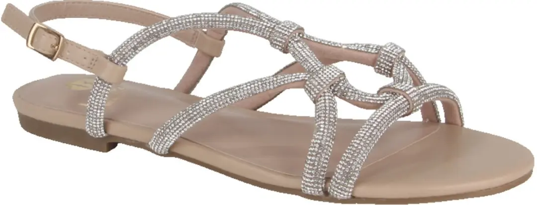 La Strada Sandaal Beige Glitter Synthetisch