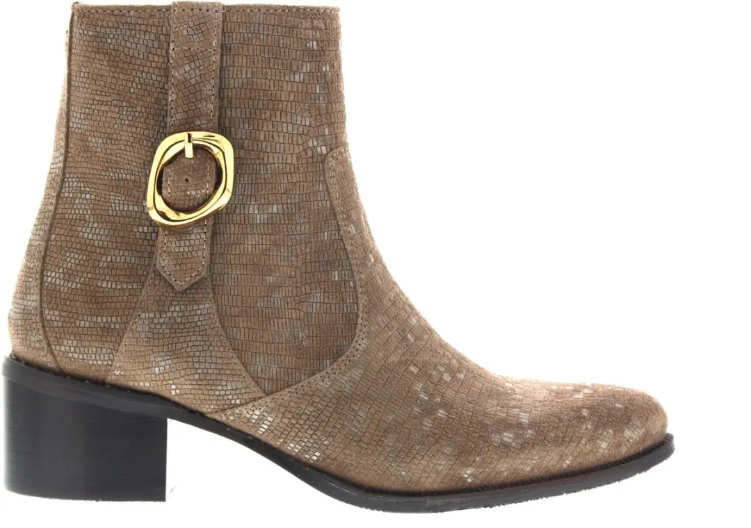 Dames Enkellaars Floris Van Bommel Evi 05.14 Taupe