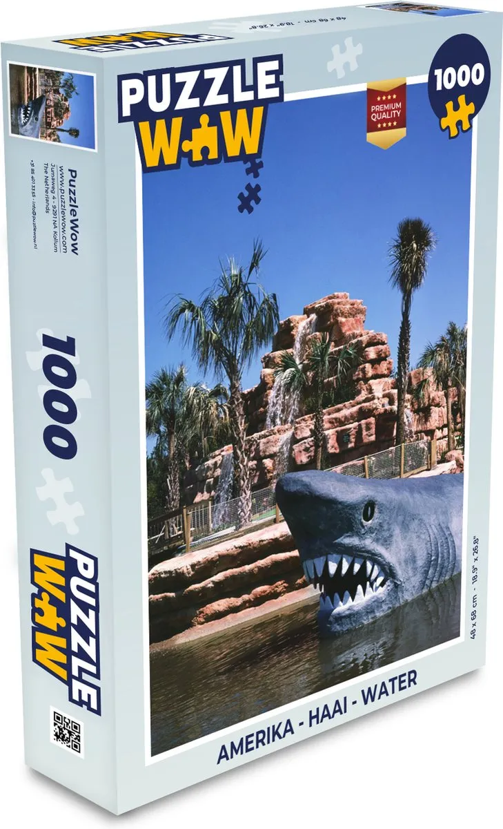 PuzzleWow Amerika Haai Water Legpuzzel 1000 Stuks