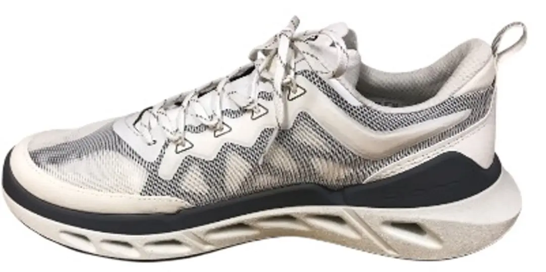 ECCO Combi Veter 7717/4 Schoenen - 45 - Wit/Grijs