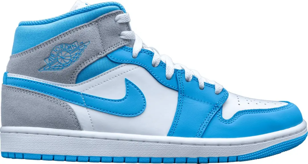 Nike Air Jordan 1 Mid University Blue Grey