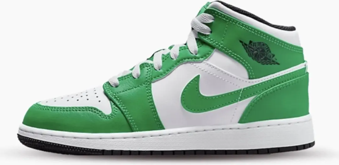 Nike Air Jordan 1 Mid (GS), Lucky Green, DQ8423-301, EUR 36