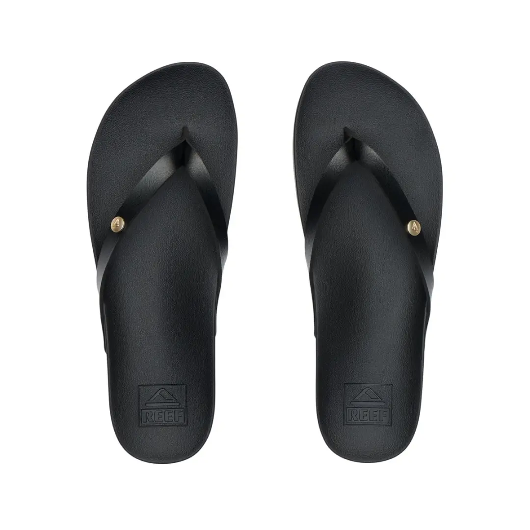 Reef Vista Ivy Black Black Teenslippers Zwart Synthetisch Dames