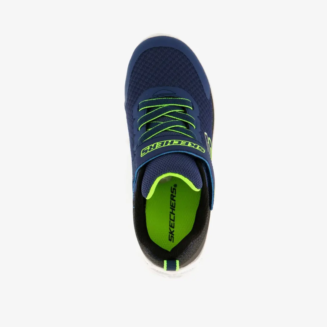 Skechers Microspec II Kinder Sneakers - Blauw