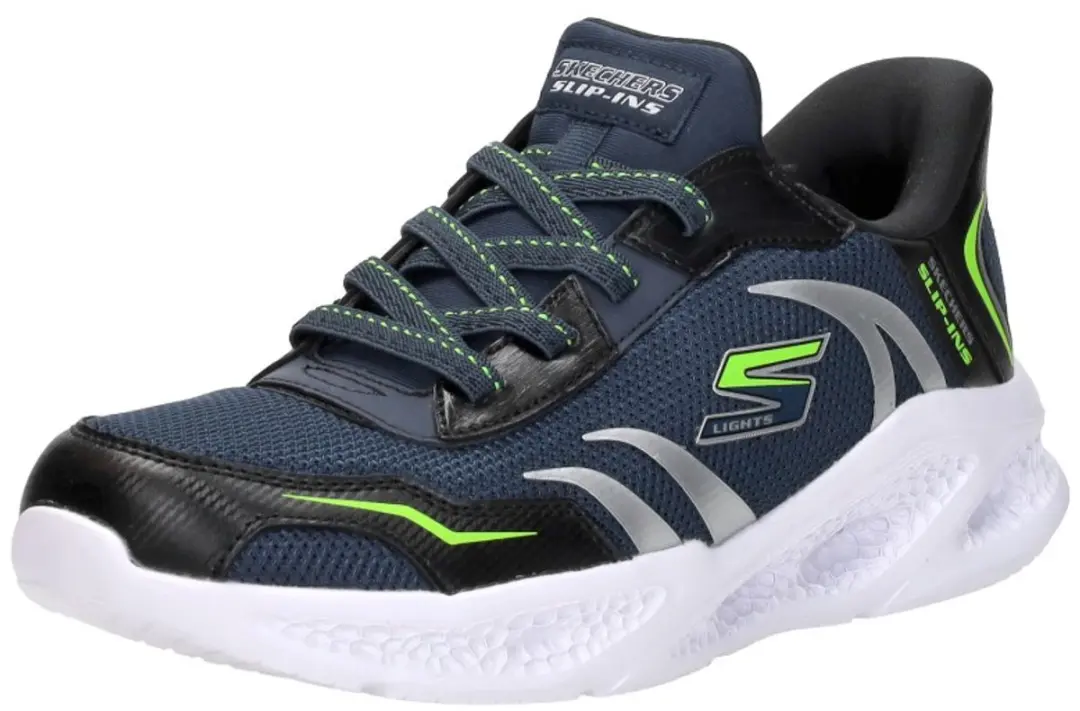 Skechers Meteor Light Brisk Jongens Sneakers - Navy - afbeelding 4 van 6