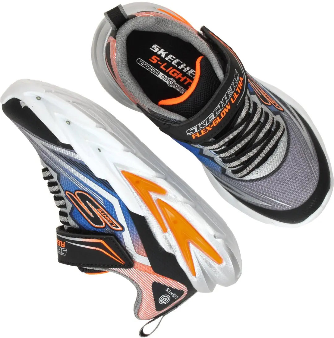 Skechers FLEX-GLOW ULTRA Jongens Sneakers 081216 - Zwart - afbeelding 6 van 6