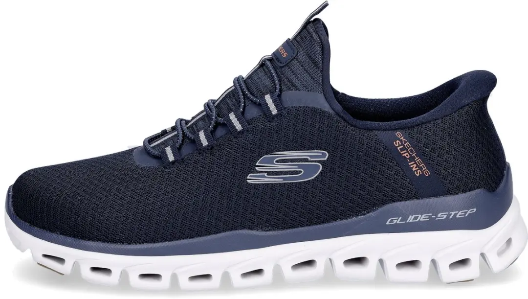 Skechers Glide-Step Noxus Heren Instappers - Navy - afbeelding 2 van 6