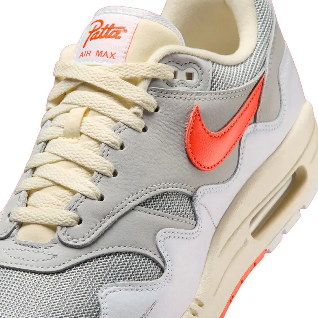 Nike Air Max 1 Patta Waves 'White Hyper Crimson' 42.5 - afbeelding 3 van 6