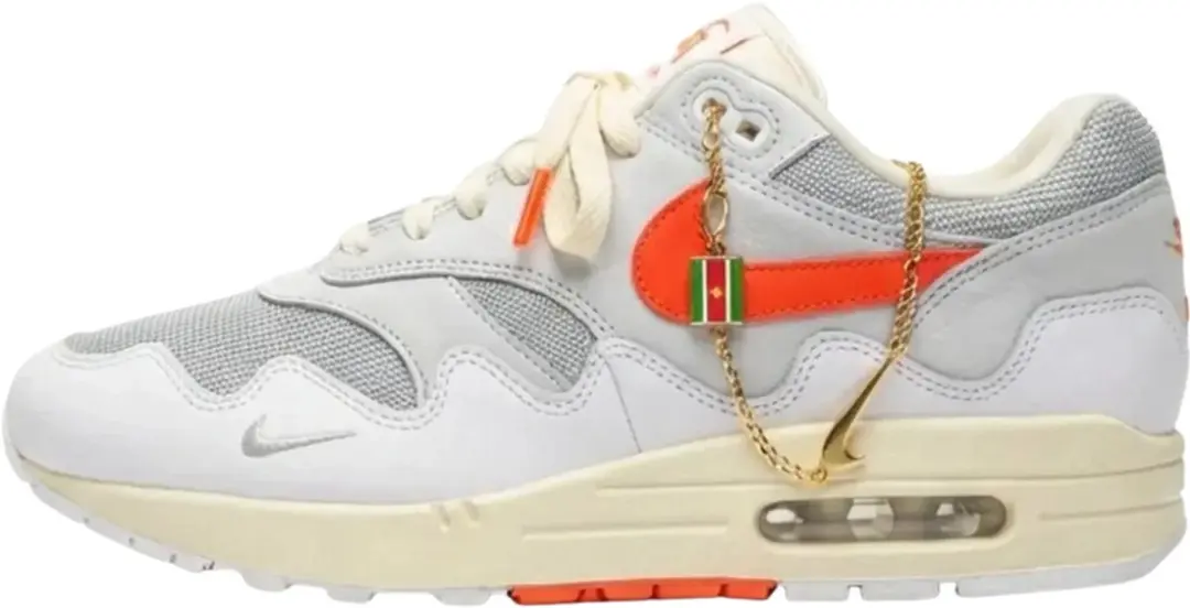 Nike Air Max 1 Patta Waves 'White Hyper Crimson' 42.5 - afbeelding 2 van 6