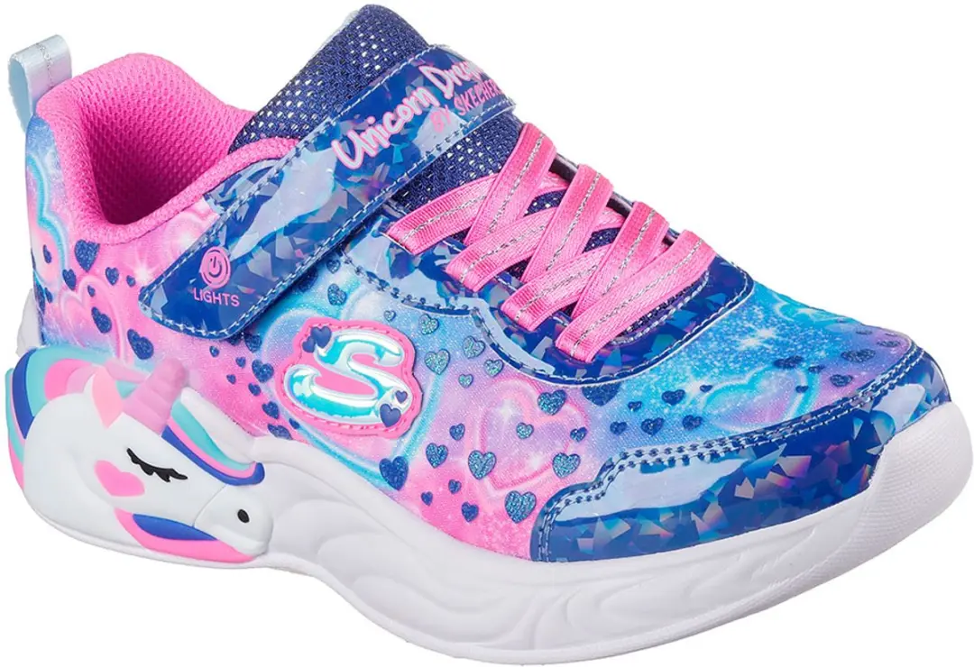 Skechers Unicorn Dreams 303063L Meisjestrainers - 35 - Zilver/Multikleur - afbeelding 6 van 6