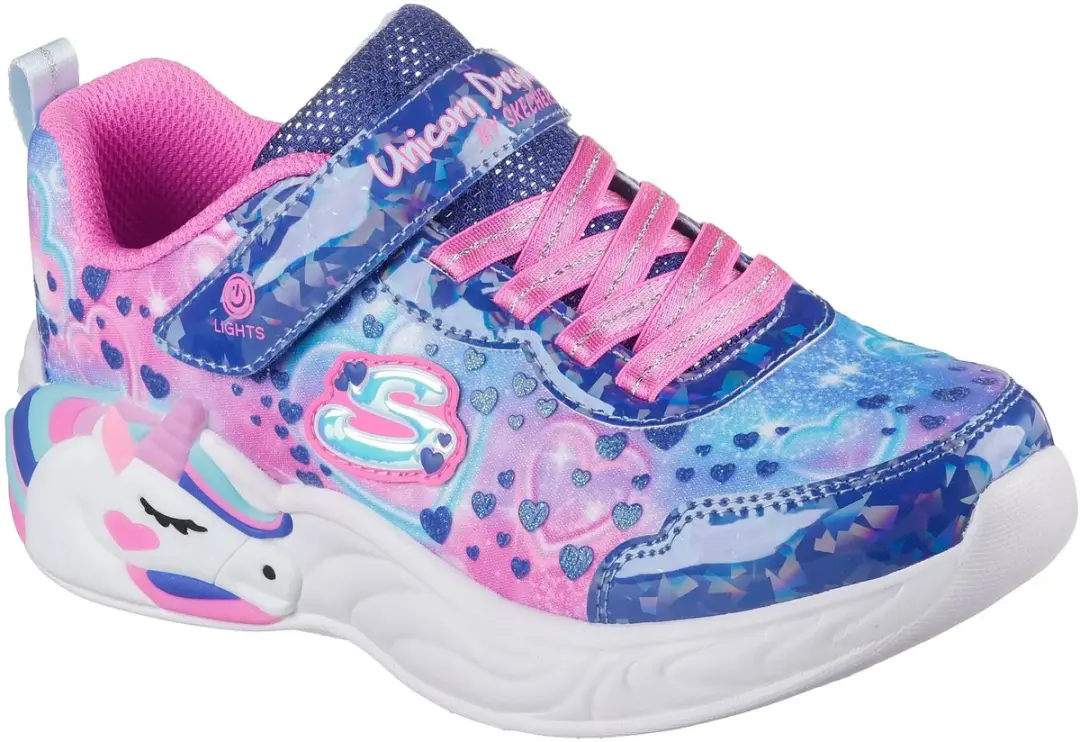 Skechers Unicorn Dreams 303063L Meisjestrainers - 35 - Zilver/Multikleur - afbeelding 5 van 6