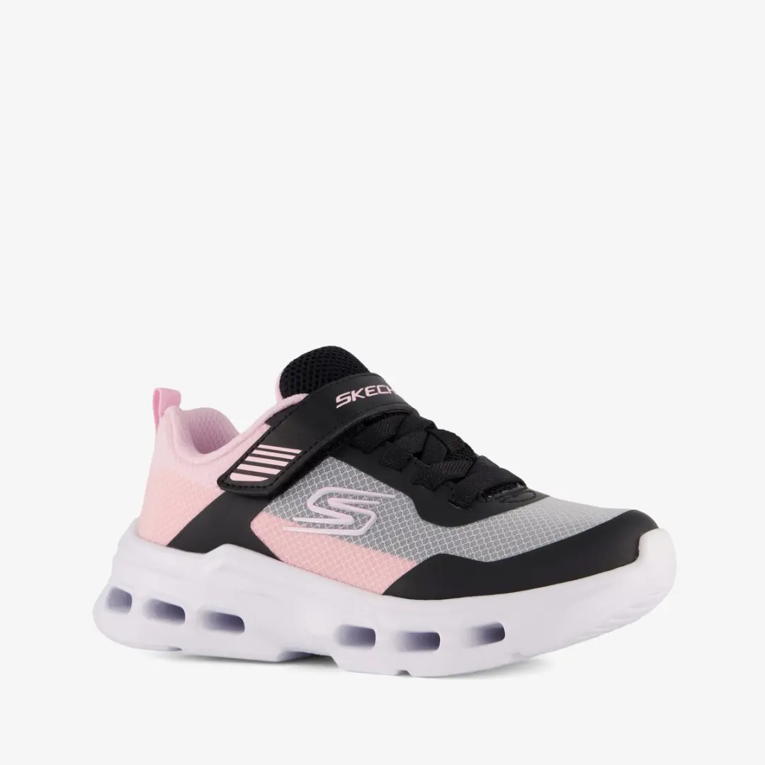 Skechers Glide-Step Drift meisjes sneakers zwart roze