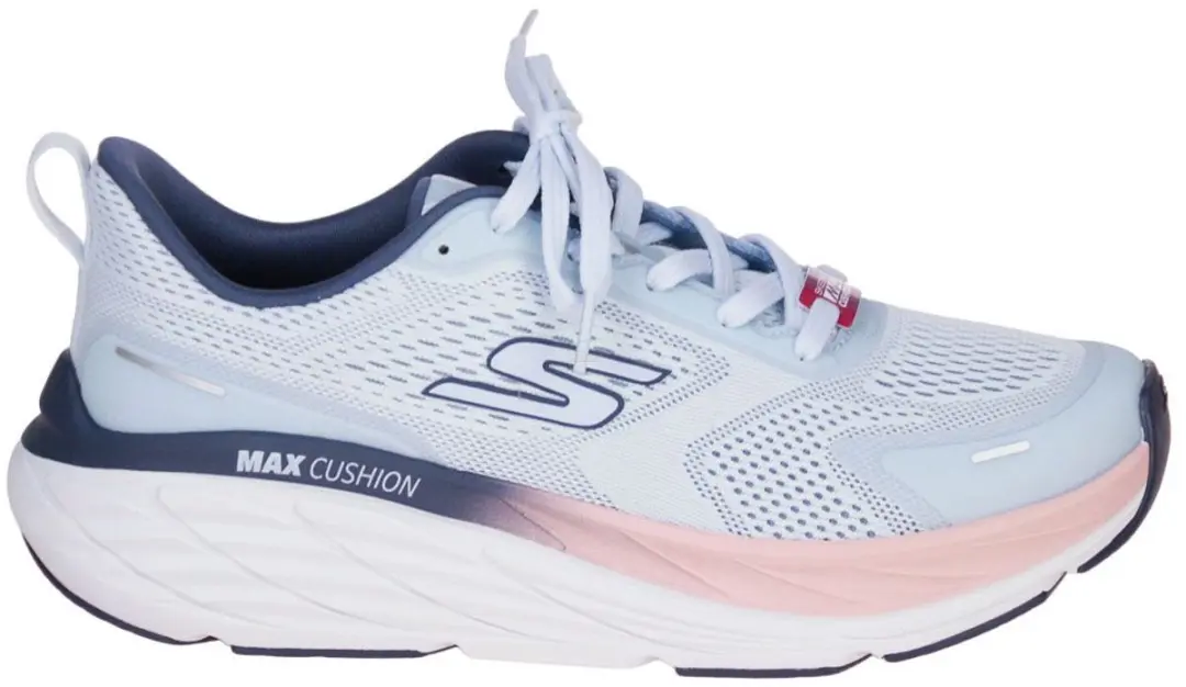 Skechers Max Cushioning Elite 3 Schoen - Lichtblauw/Rosa - afbeelding 3 van 3