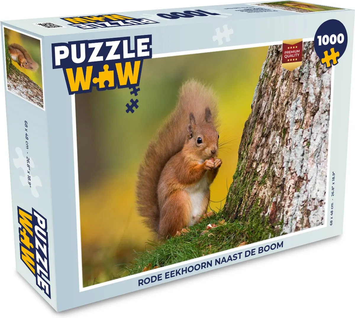 PuzzleWow Legpuzzel Rode Eekhoorn 1000 Stuks