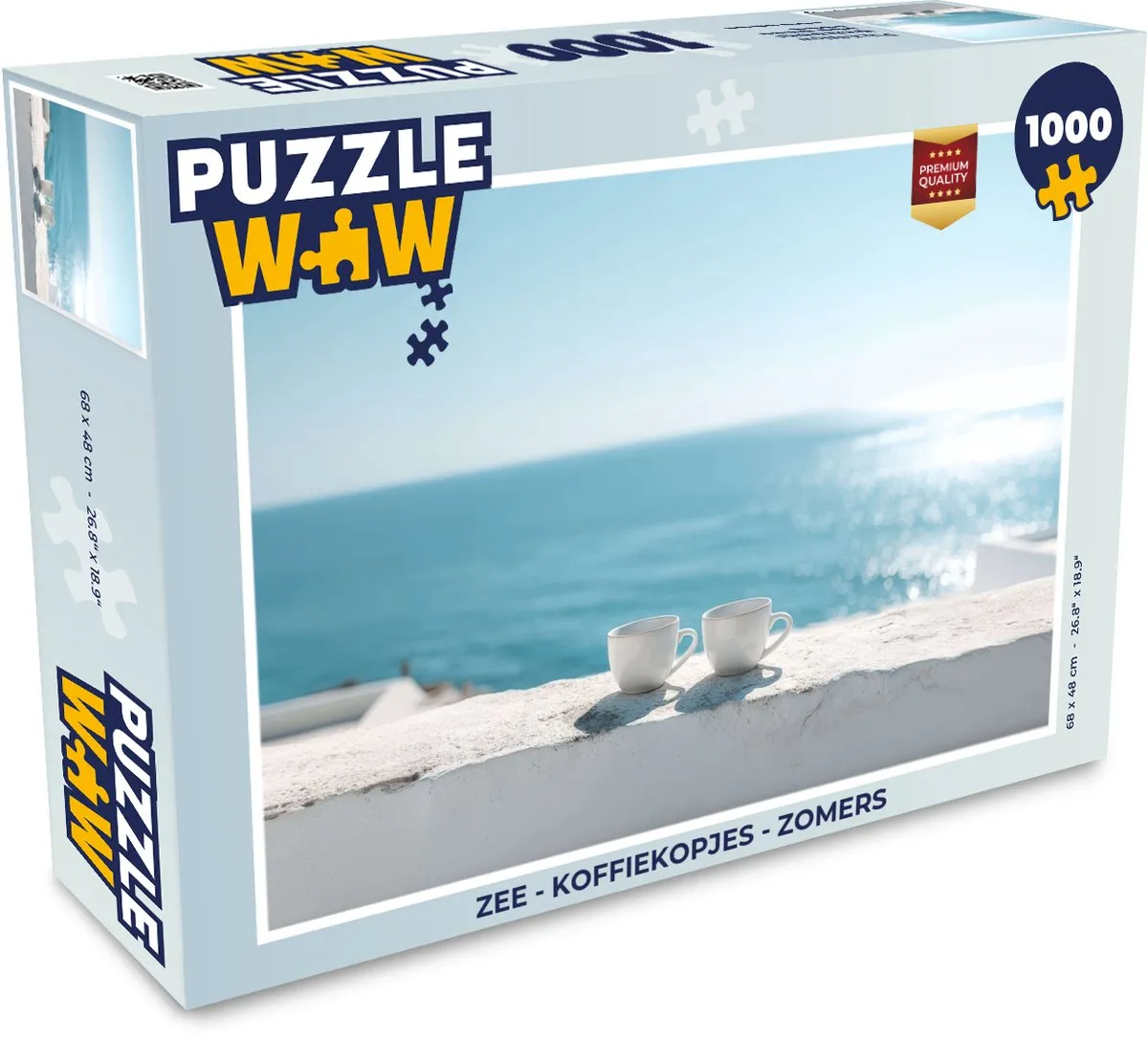 PuzzleWow Zee Koffiekopjes Puzzle