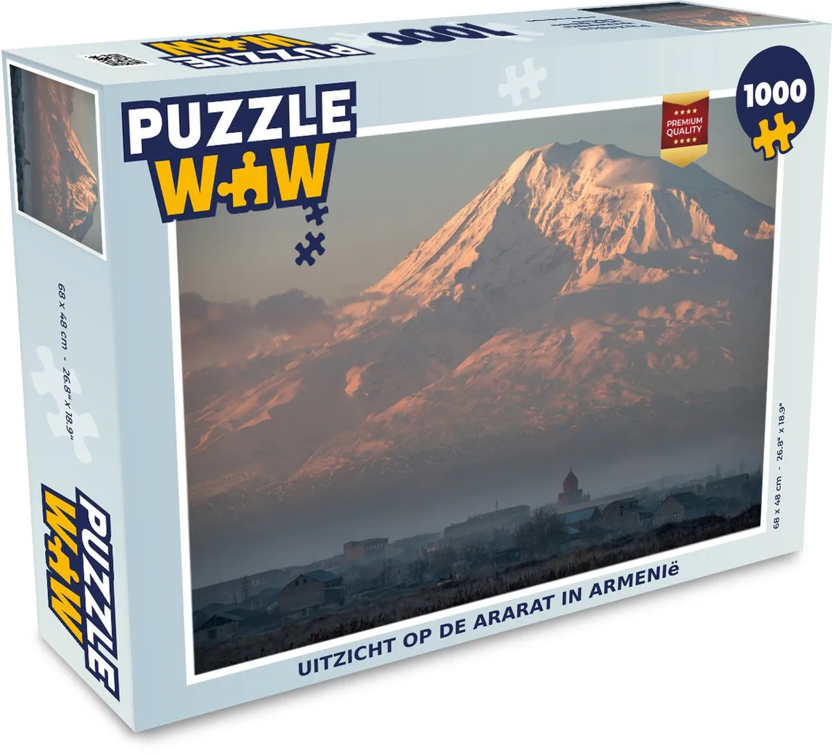PuzzleWow Legpuzzel Uitzicht op de Ararat Armenië 1000 Stuks