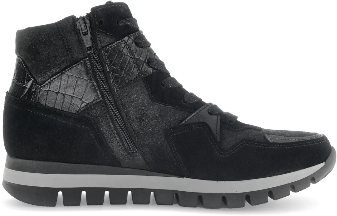 Gabor 755 Sneakers - Suède - Dames - Zwart - afbeelding 2 van 6