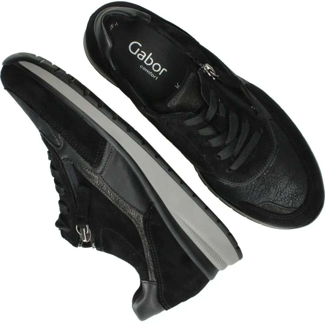 Gabor Dames Sneakers 38.5 - Zwart - afbeelding 5 van 6