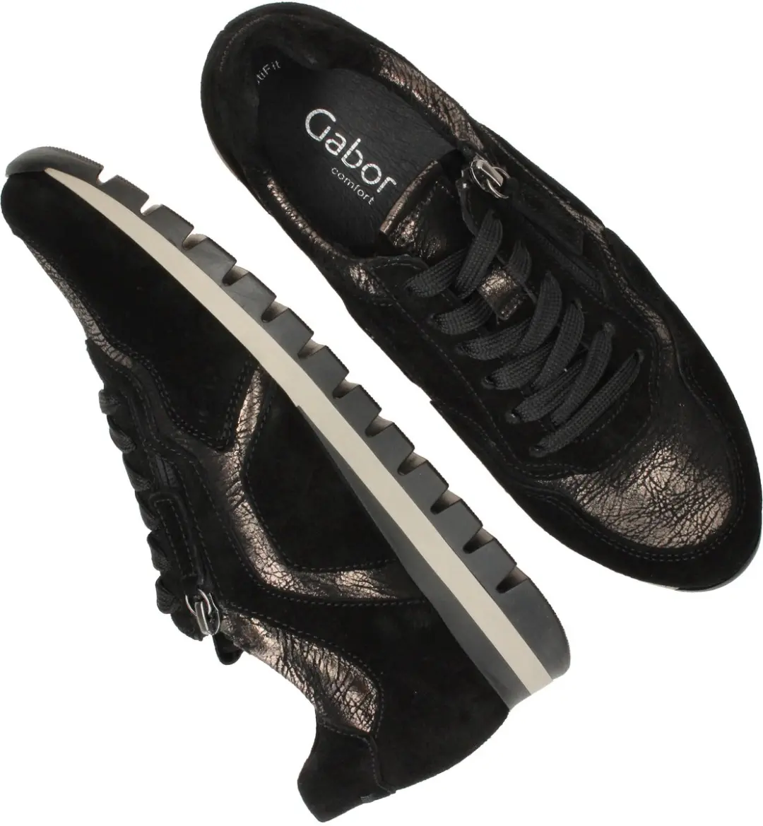Gabor Dames Sneakers 40.5 - Zwart - afbeelding 5 van 6