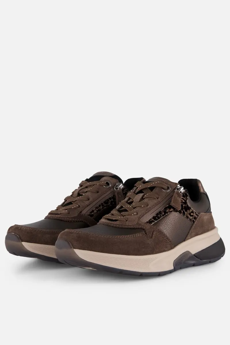 Gabor Rollingsoft Sneakers taupe Suède