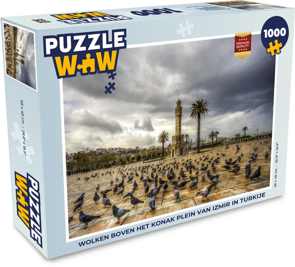PuzzleWow Wolken boven Izmir Legpuzzel 1000 Stuks - Multicolor