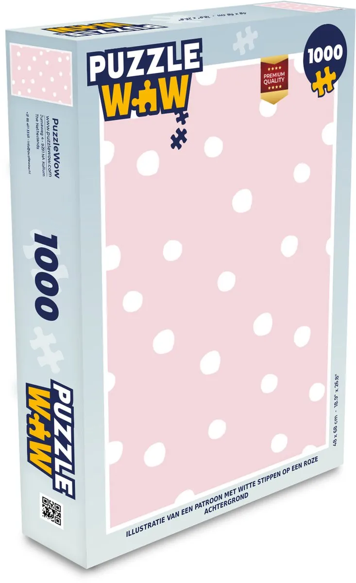 PuzzleWow Legpuzzel 1000 Stuks - Multicolor