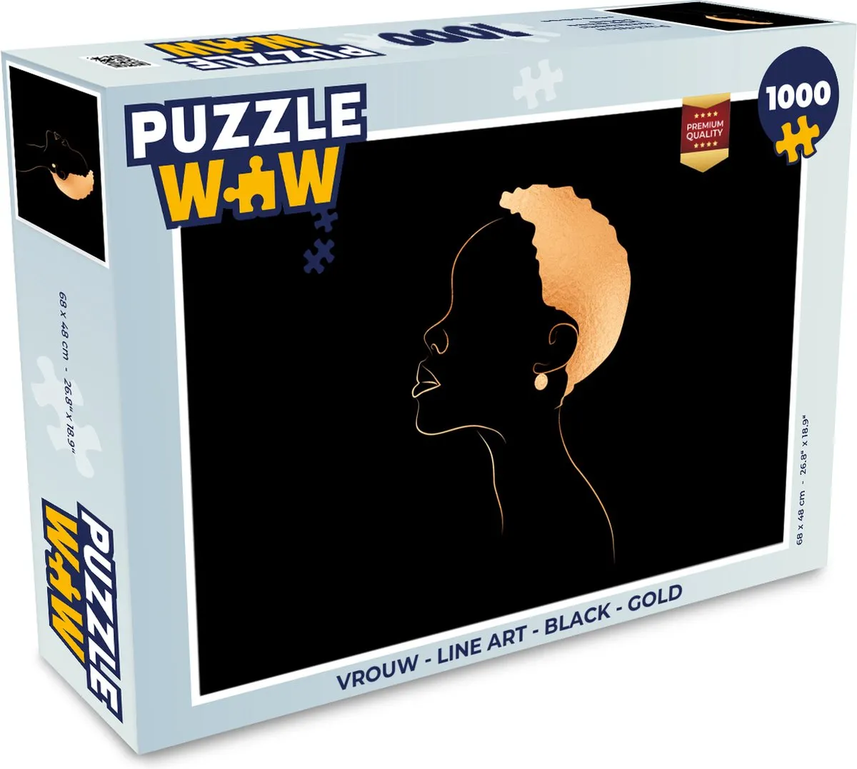 PuzzleWow Line Art Legpuzzel 1000 Stuks