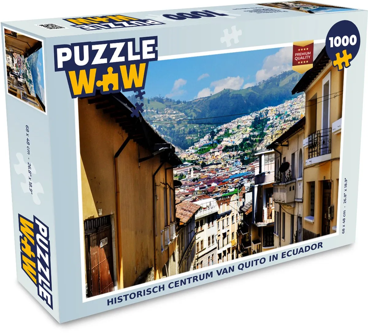 PuzzleWow Legpuzzel Historisch Centrum Quito 1000 Stuks