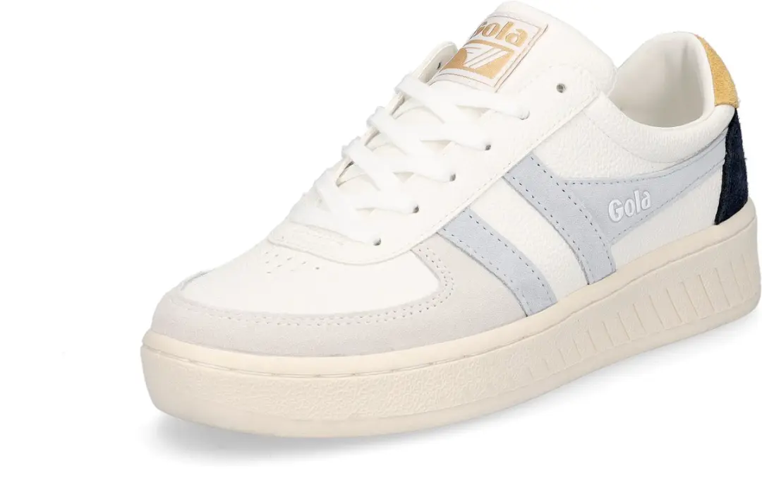 Gola damessneaker Grandslam Trident wit lichtblauw