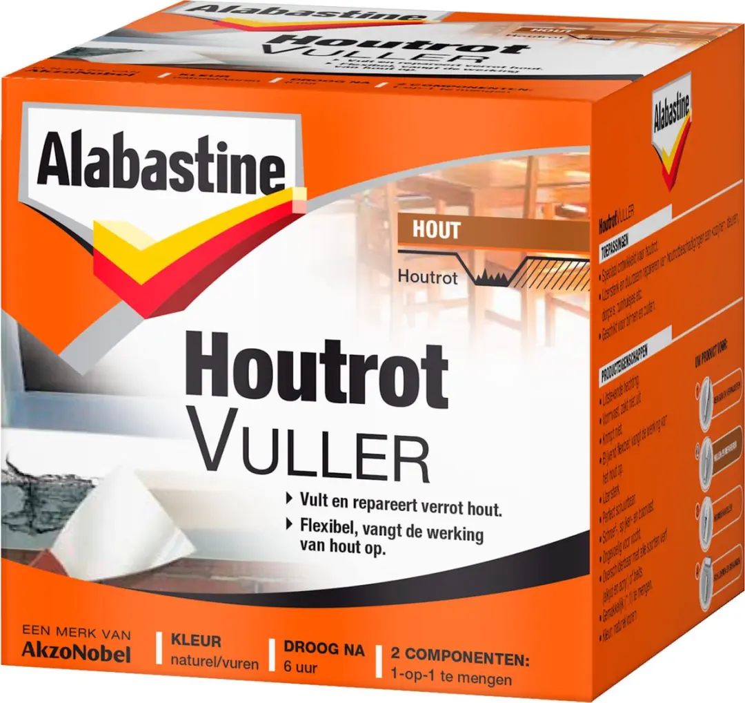 Alabastine Houtrotvuller 500g