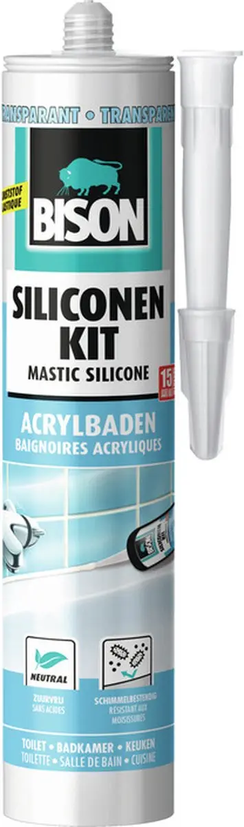 Bison Siliconenkit Acrylbad 300ml