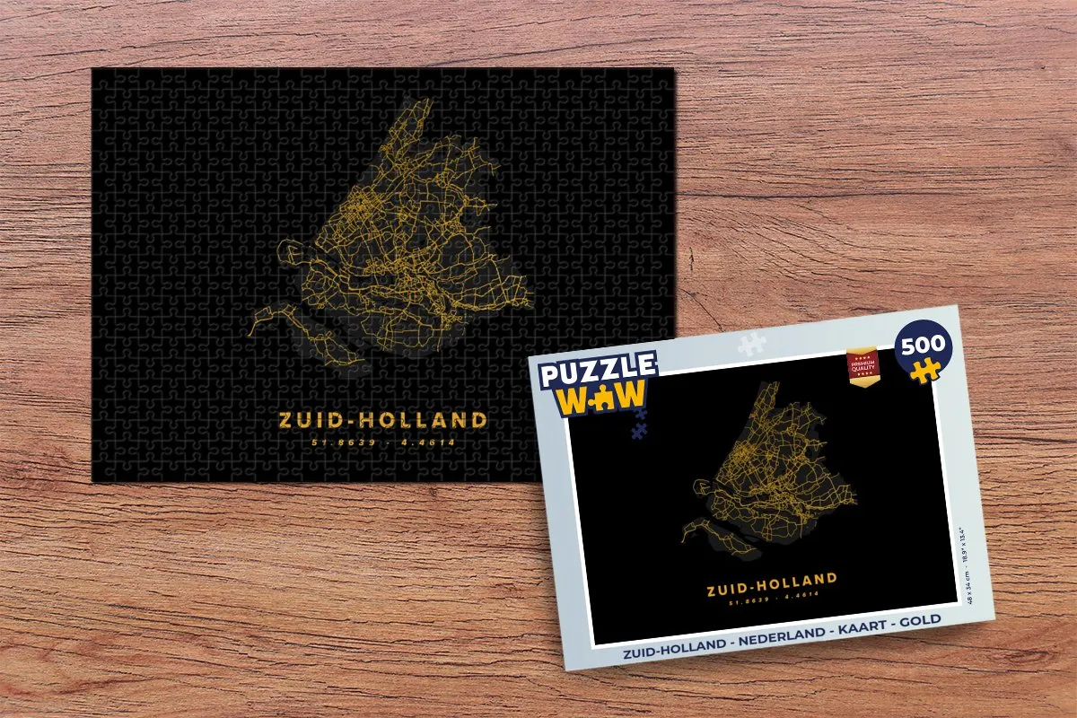 PuzzleWow Zuid-Holland Legpuzzel 500 Stuks - Multicolor