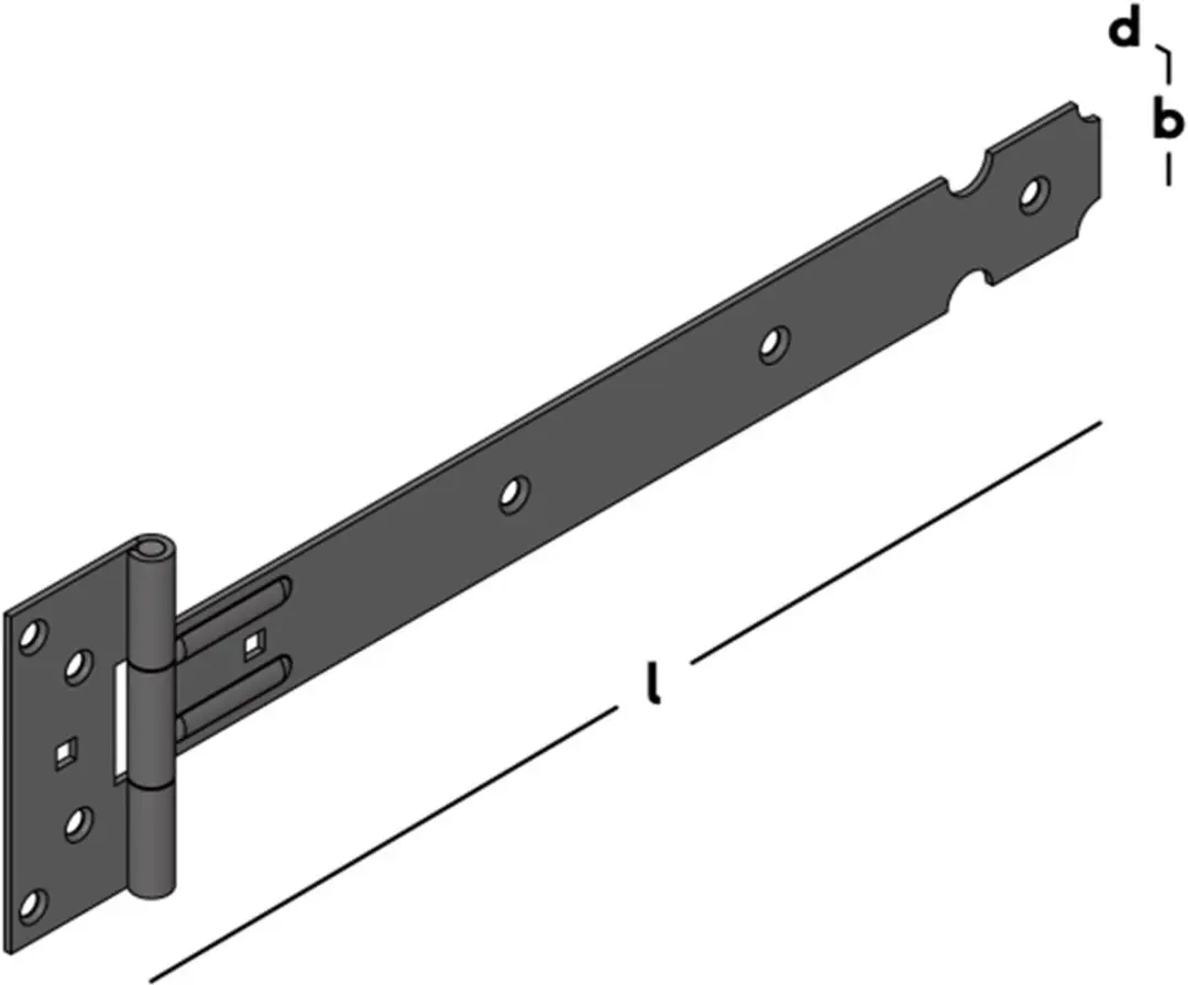 GB Heng Kruislicht 300mm - Zwart - Staal - afbeelding 2 van 6