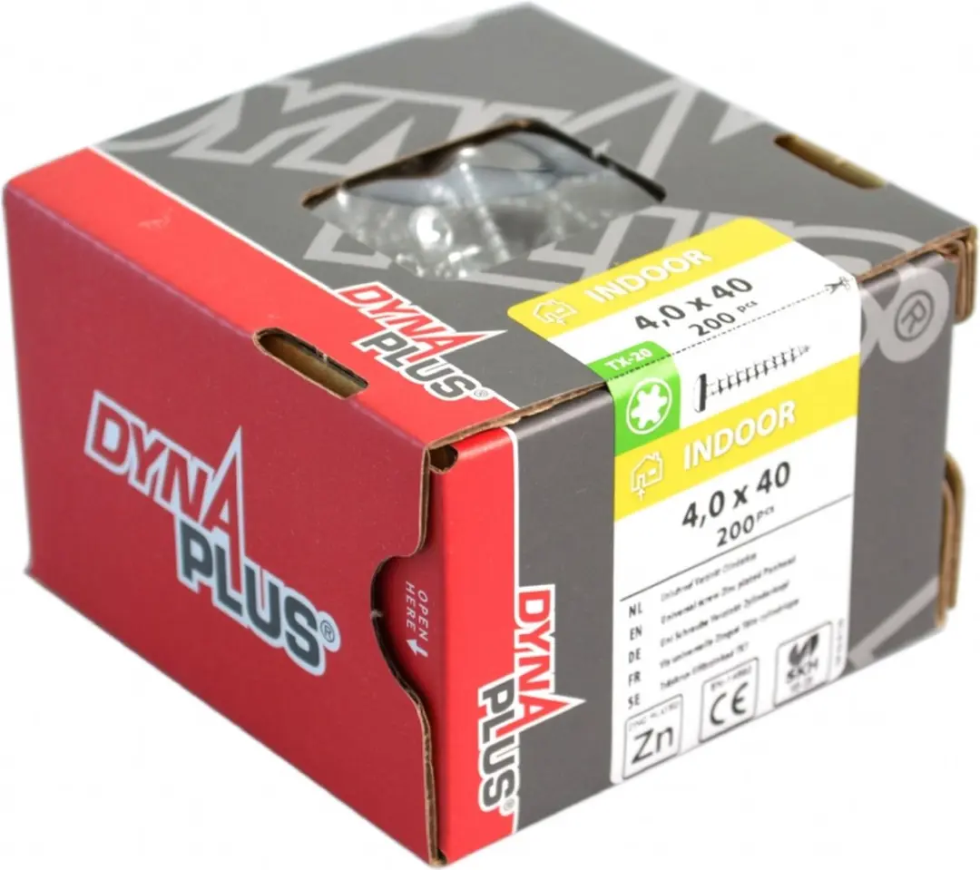 Dynaplus Unischroef Torx 3,5x30mm - 200 Stuks - Verzinkt - afbeelding 3 van 4