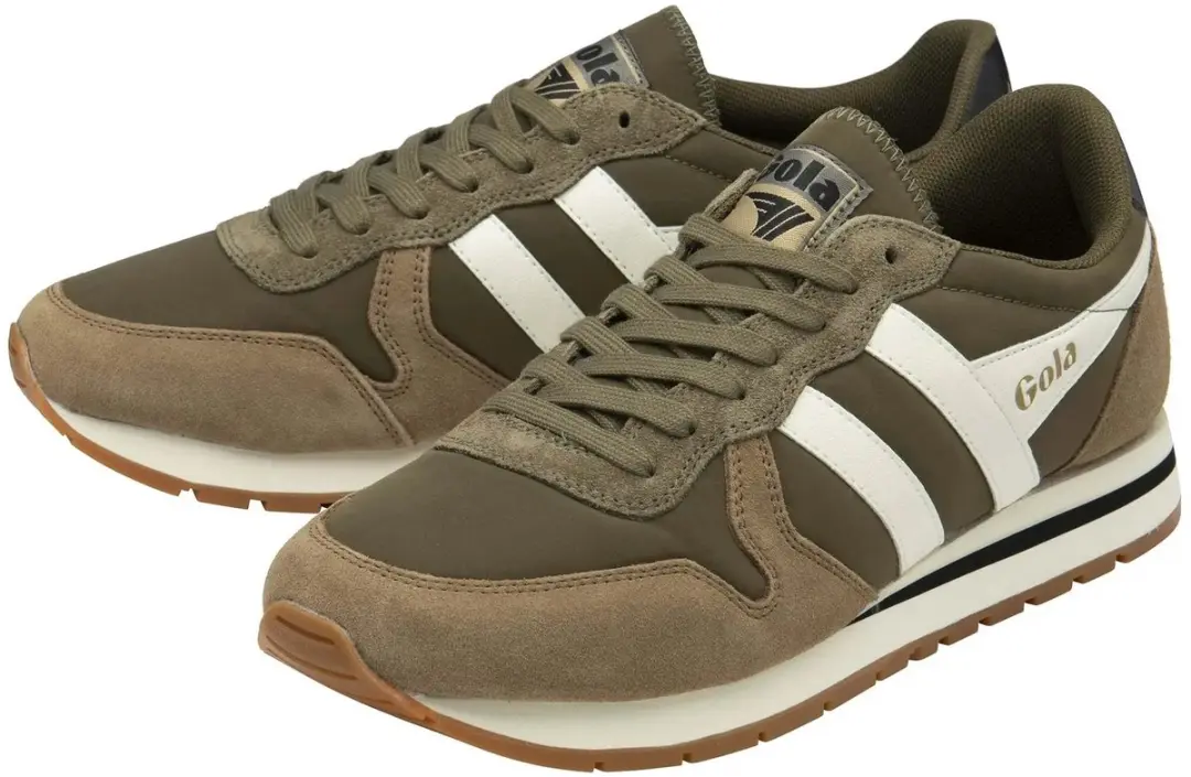 Gola Daytona Chute CMB363 Trainers - 43 - Khaki/Groen - afbeelding 2 van 6