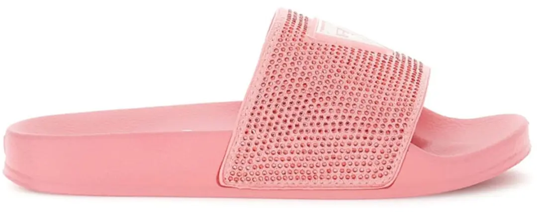 Beach Slippers With Rhinestones