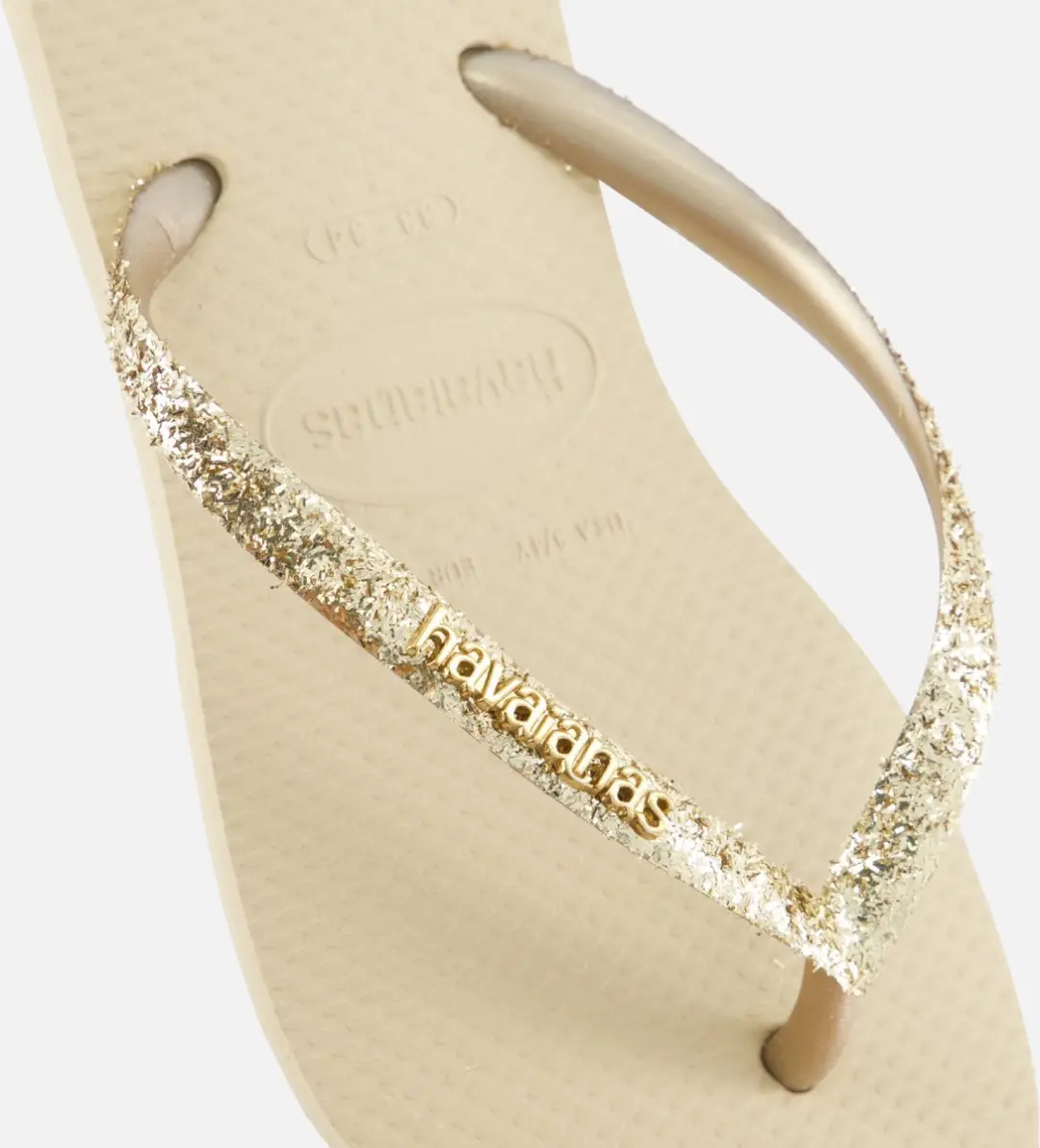 Havaianas Slim Glitter II Teenslippers - Zand - Maat 41/42 - afbeelding 6 van 6