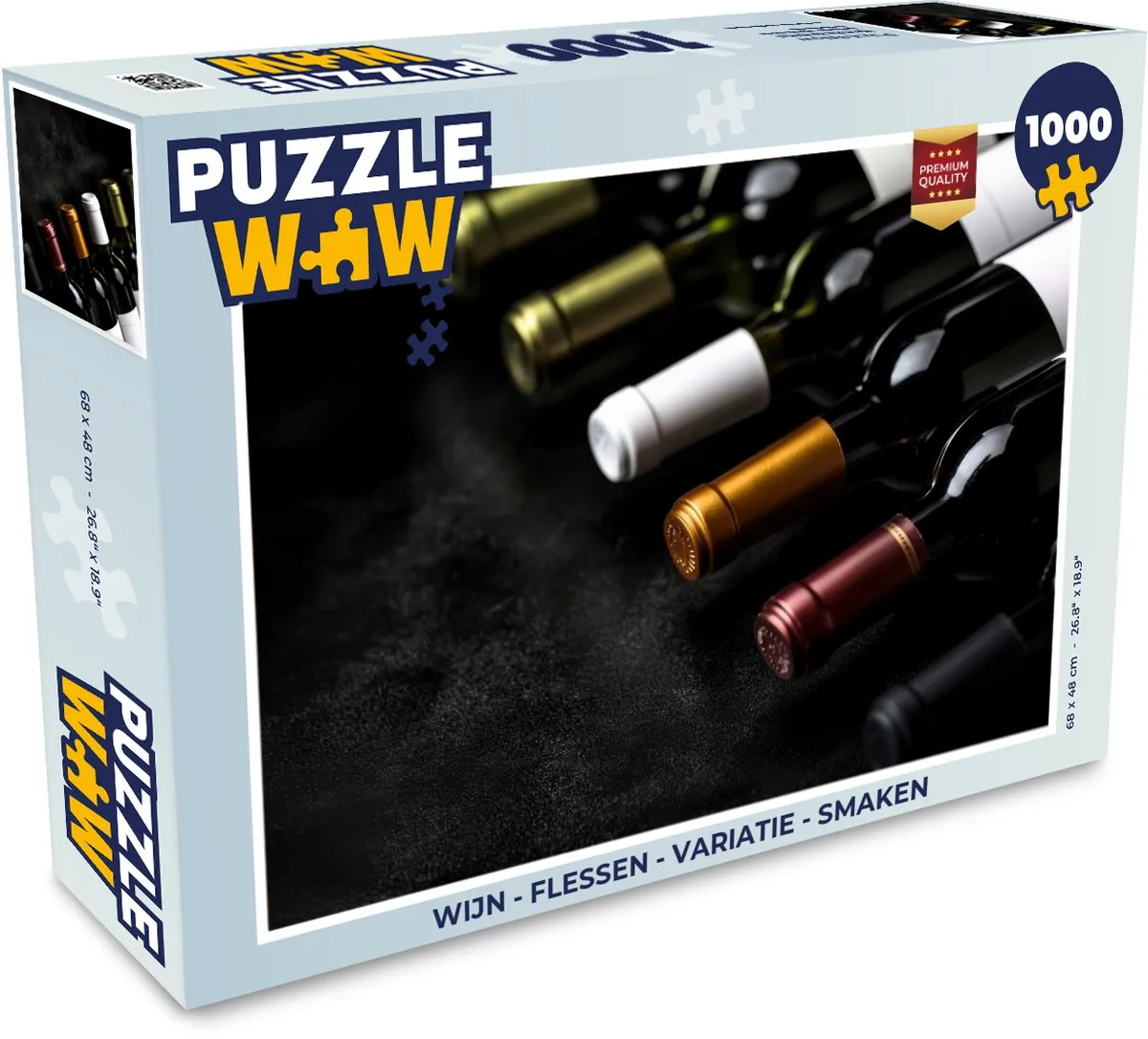PuzzleWow Wijn Legpuzzel 1000 Stuks
