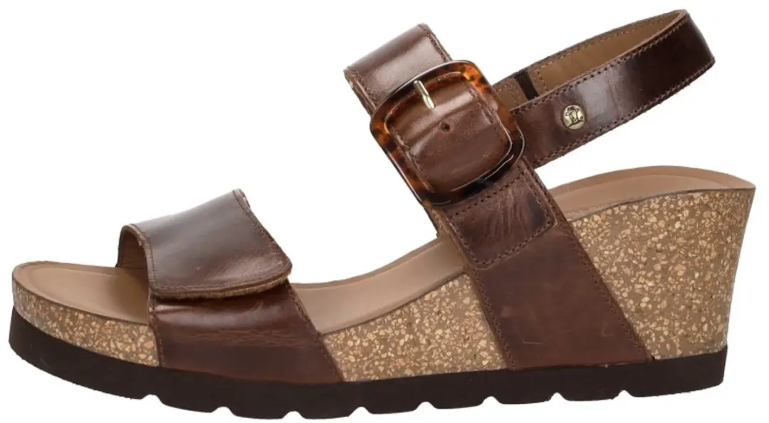 Panama Jack Valle Clay Sandalen Hak - donkerbruin - Maat 40 - afbeelding 2 van 6