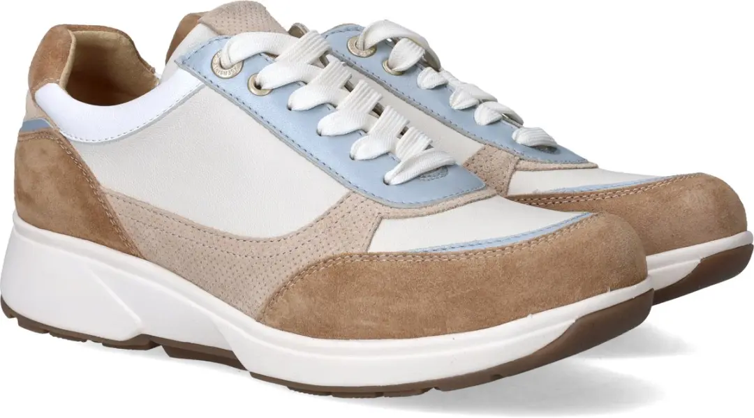 Xsensible Pristina Sneakers Leer Dames Beige - Maat 43 - afbeelding 3 van 6