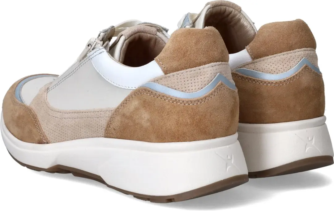 Xsensible Pristina Sneakers Leer Dames Beige - Maat 43 - afbeelding 6 van 6