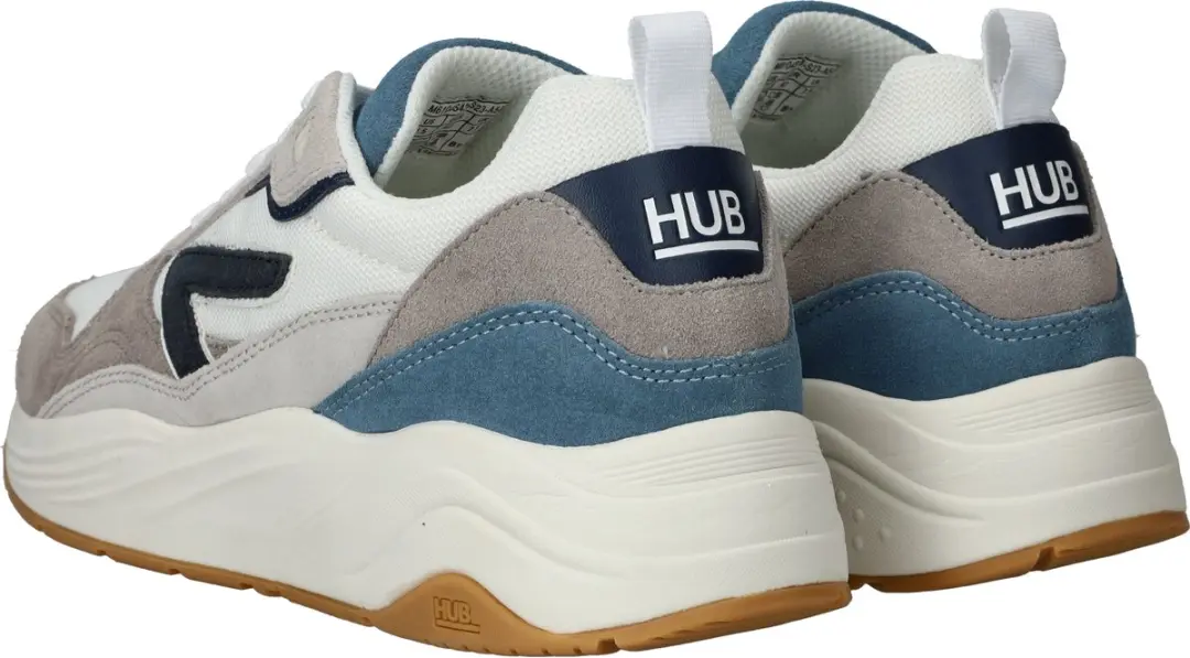HUB Glide Sneakers - Heren - Wit - Maat 40 - afbeelding 4 van 6